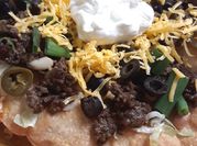A picture of avacado taco salad