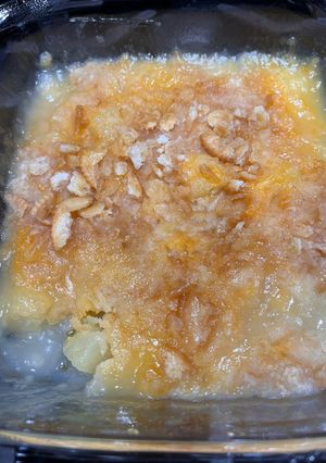 A picture of Cheddar Pineapple Casserole.