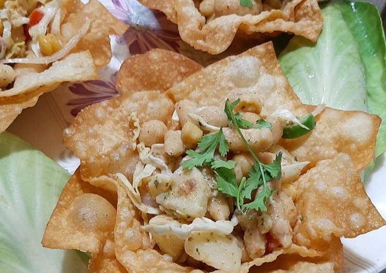 Step-by-Step Guide to Prepare Super Quick Homemade Flower katori chaat 😋😋
