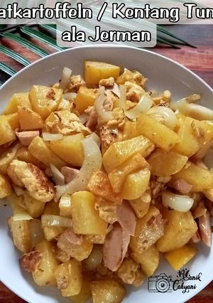 Foto resep Bratkartoffeln / Kentang Tumis ala Jerman