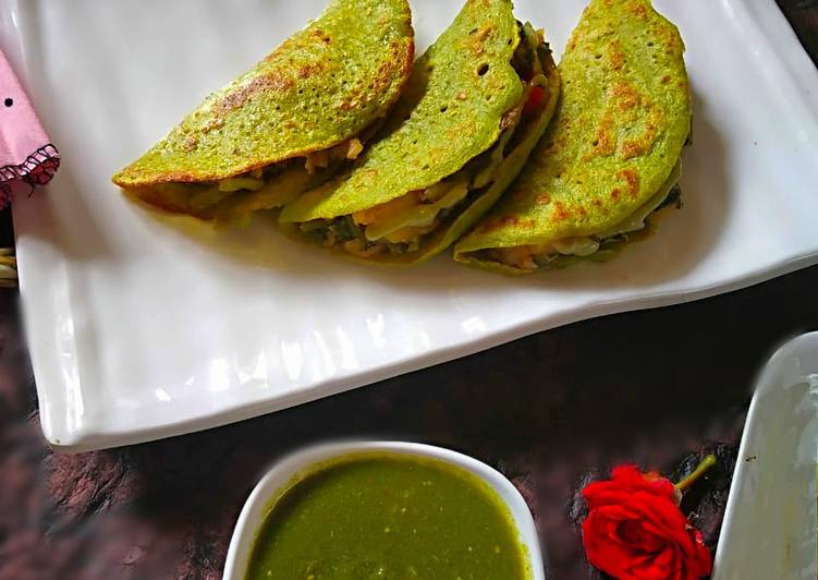 How to Cook Spinach Moong Dal Tacos 🌮