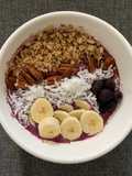 Açaí bowl/tazòn de açaí con Arándanos