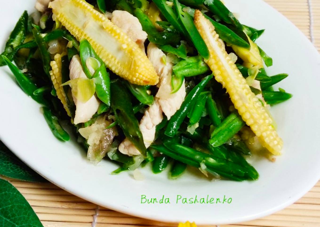 Tumis Buncis Putren Ayam
