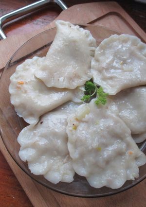 Zdjęcie przepisu Pierogi z mięsem i kapustą.