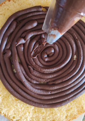 Una foto de Ganache de dulce de leche repostero