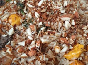 Una foto de Arroz con menudos