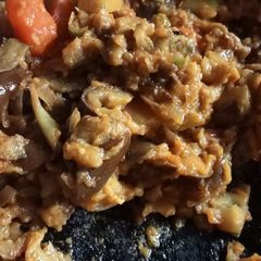A picture of Baingan bharta.