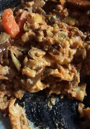 A picture of Baingan bharta.