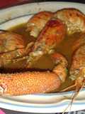 Caldo de langostinos