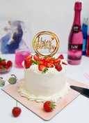 Vanilla Sponge Cake - Strawberry Birthday Cake