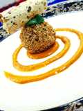 Dal chawal arancini with makhani gravy