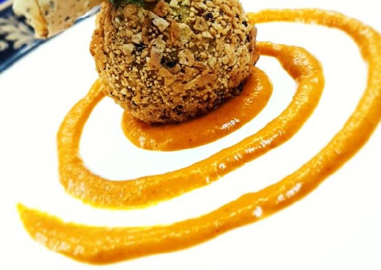 Recipe of Delicious Dal chawal arancini with makhani gravy