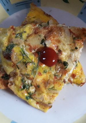 स्पॅनिश ऑम्लेट(spanish omlette recipe in marathi) रेसिपी चे मुख्य फोटो