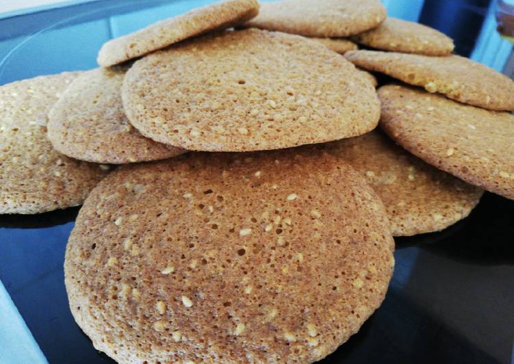Galletas de sésamo y vino dulce