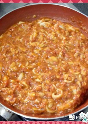 Foto resep Saus spaghetti...isi jamur + kornet