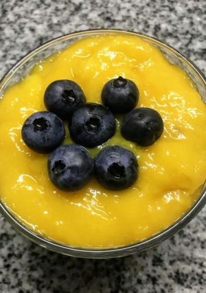Una foto de Mousse de naranja 🍊🍊🍊