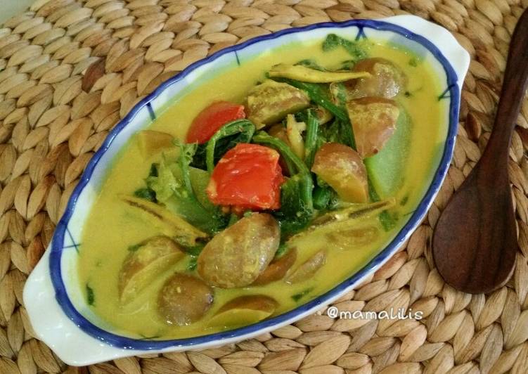 Resep Pucuk labu lemak jengkol yang Bikin Ngiler
