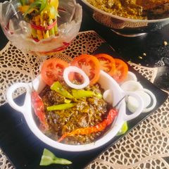 A picture of Sarson ka saag 😋 (Punjabi style sarson ka saag) 😋😋.