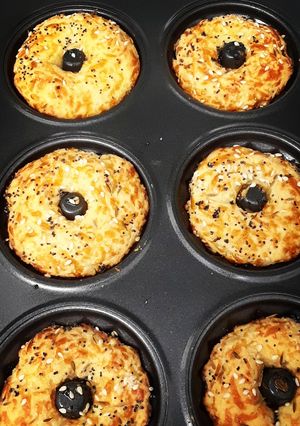Una foto de Mini bagels saludables a mi manera