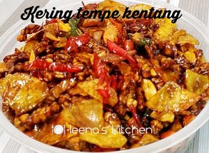 Foto resep 6. Kering tempe kentang bumbu iris