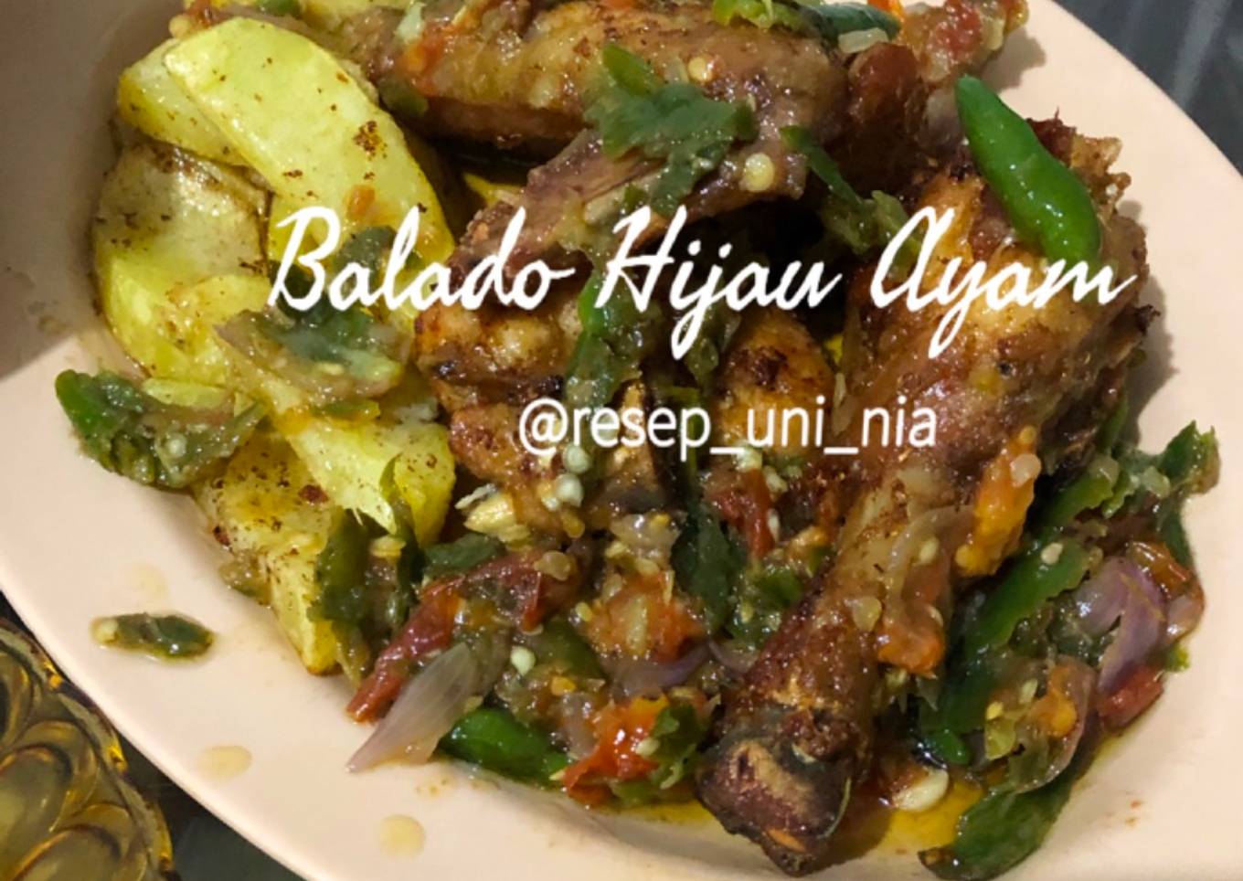 Menu SAHUR Ayam Balado Hijau