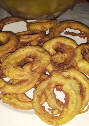 Una foto de Aros de cebolla