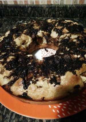 Una foto de Torta de manzana con azúcar negra