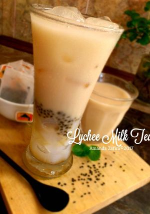 Foto resep Lychee Milk Tea