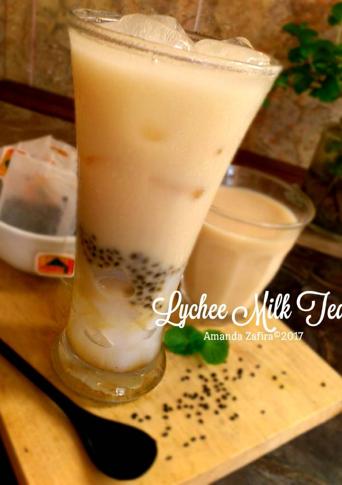 Foto resep Lychee Milk Tea