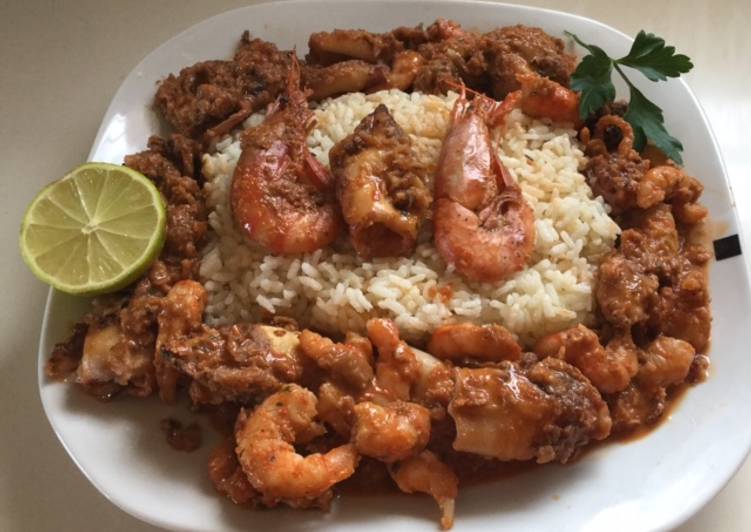 Suquet de gambas y calares