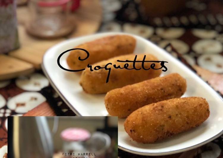Cara mudah Menyiapkan Croquettes (left over mashed potatoes) yang nikmat