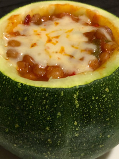 Una foto de Zapallito italiano con relleno de lentejas al pomodoro!