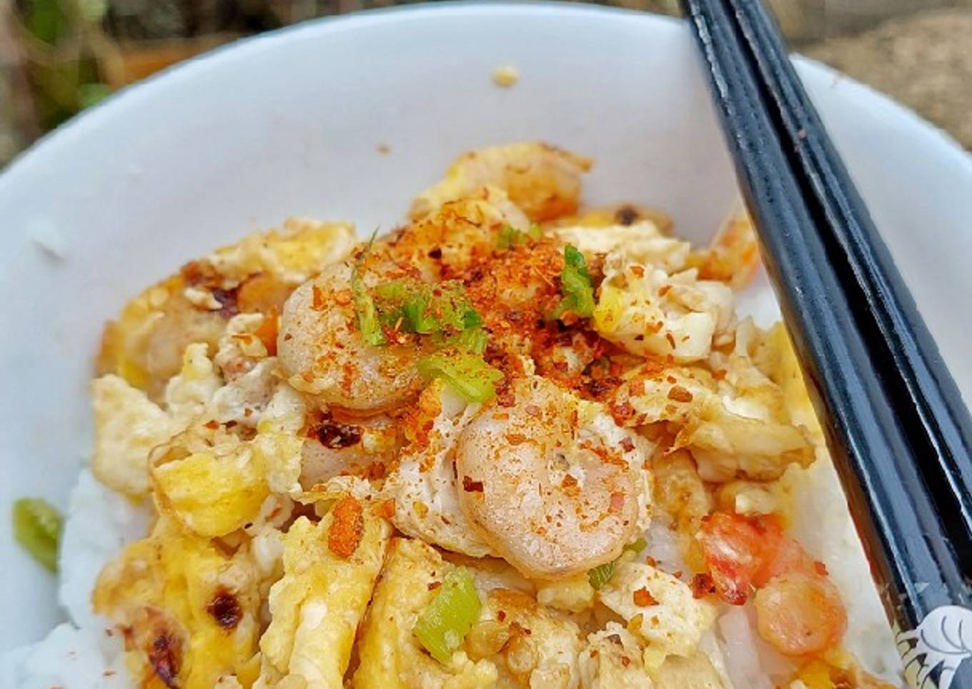 Shrimp Omelette Ricebowl