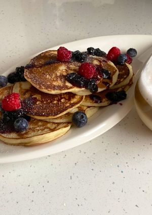 O poză a rețetei American pancakes.