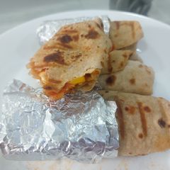 Paneer Staffing tortilla wrap A picture of Paneer Staffing tortilla wrap.