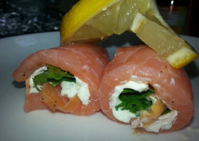 Weezy's Smoked Salmon and cream cheese spirals
