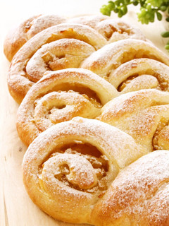 A picture of Fluffy Light Apple Bread Made in a Bread Machine.