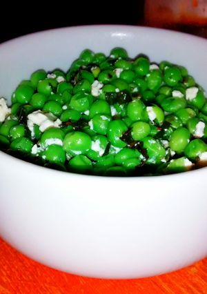 A picture of Mint & feta peas.