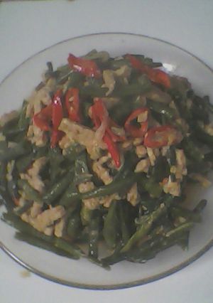 Foto resep Tumis tempe kacang panjang