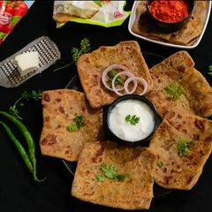 A picture of Veg Paneer stuff Lifafa Paratha for tiffin box.