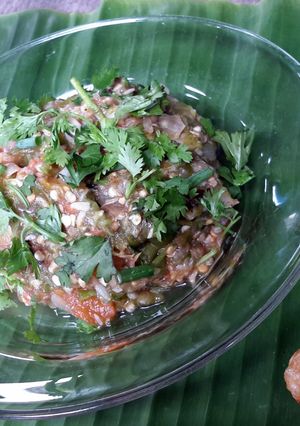 A picture of Naam Prik Noom / Thai Green Chile Dip.