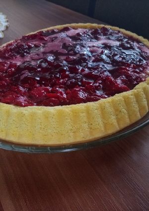 Retro meggyes gyümölcstorta recept fotója