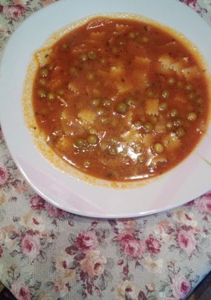 Zöldborsó leves recept fotója