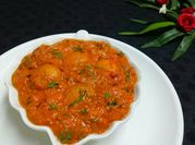 A picture of mushroom kaju masala