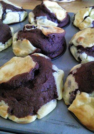 A picture of Cream Cheese Filled Chocolate Cupcakes .