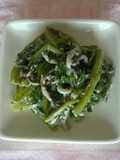 Spinach and Shirasu Tossed with Mayonnaise Ginger Sauce
