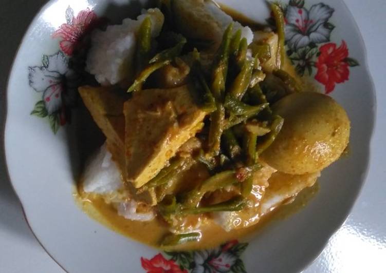 Resep Lontong sayur alakadarnya yang simpel