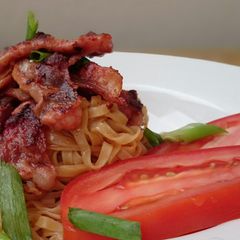 A picture of Fried Bacon In Fermented Red Bean Curd.