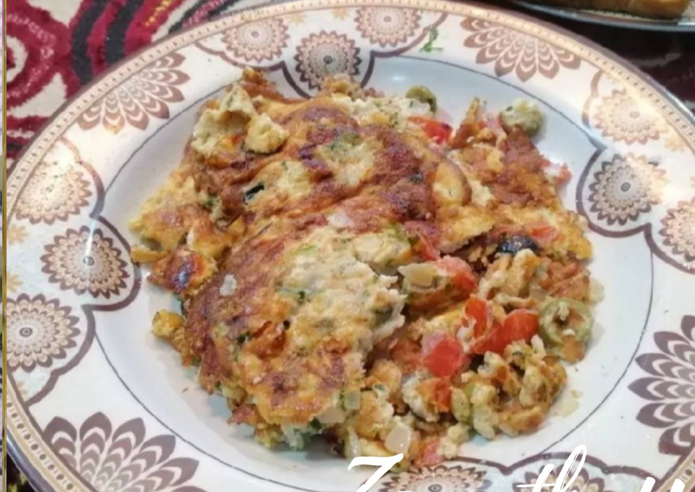 Cheese and Veg Loaded Omelette