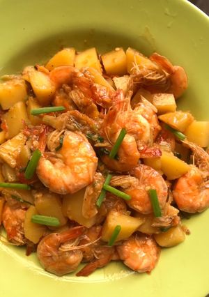Foto resep Tumis Udang kentang